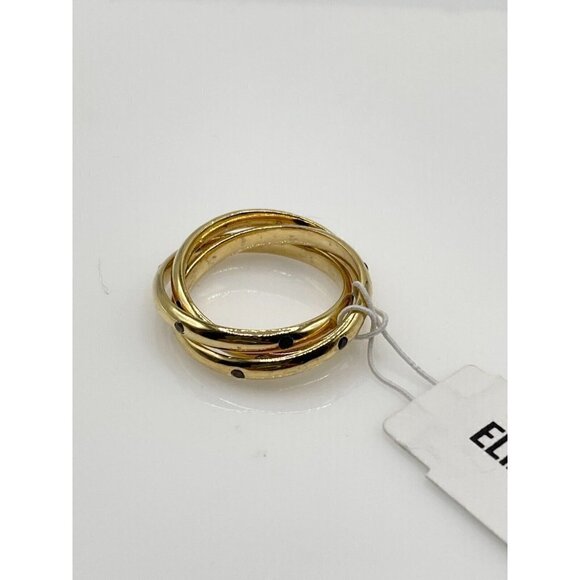 NWT Elizabeth & James Ollie Mila Triple Intertwined Topaz Spinel Ring Size 6 - Picture 4 of 5